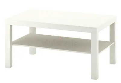 IKEA LACK Coffee Table with Shelf – White