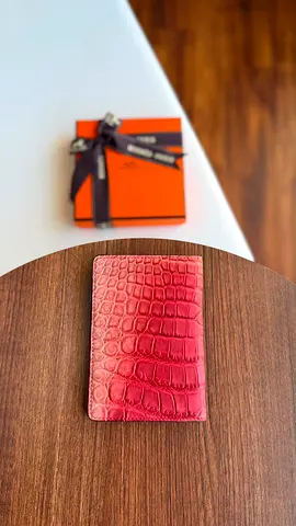 HÈRMES* MC2 Magellan Passport Holder (Crocodile leather ) 🐊  HAND MADE*