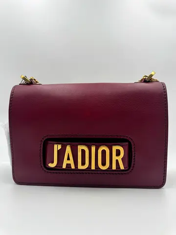 Dior brugundy Leather J'adior Shoulder Bag