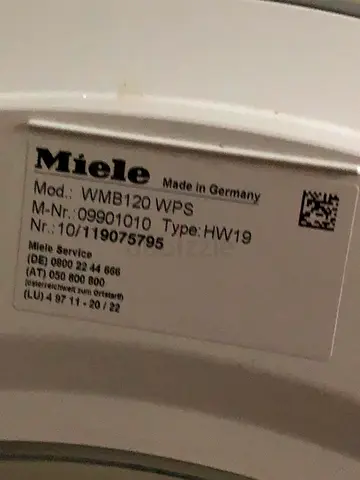 Miele washing machine