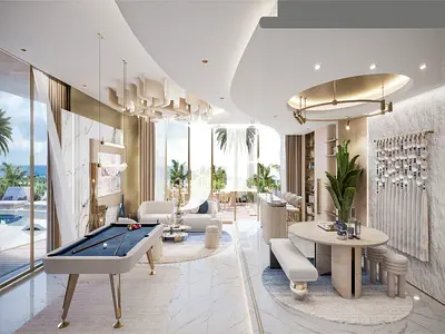 Sea View 2BR Apartment | Sunset Bay Grand | Furnished | Balcony & Pool Access