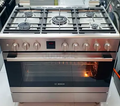 Bosch full gas oven with fan digital cooking range latest model free delivery size 90/60cm