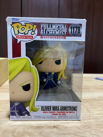 Oliver Mira Armstrong Fullmetal alchemist brotherhood Funko pop