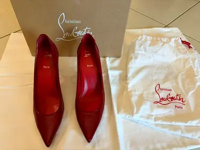 Christian Louboutin Sporty Kate 85 – Red Patent Leather