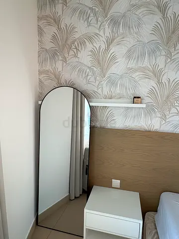 Full-length Arched Mirror with black frame (excellent condition) - Perfect for bedroom or living roo