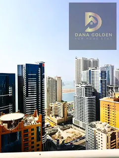 Two bedrooms, a living room, and a maid's room for rent in Al Taawun, Sharjah.