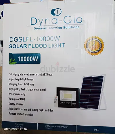 Dyna-Glo 10000W Solar Flood Light (model DGSLFL-10000W)
