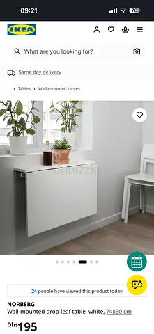 IKEA Brand New Foldable Table
