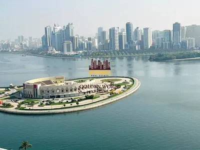 Al Majaz 3 3BR apartment with master bedroom and master maid room 4 bathrooms built in wardrobes open Khalid Lagoon views AED 60K without parking