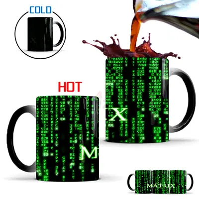 Color Changing Matrix Code Heat Sensitive Coffee Mug - Magic Mug
