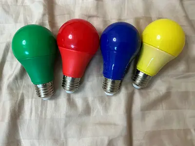 Set of 4 Colorful LED Light Bulbs