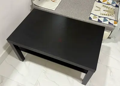 IKEA black rectangular table - good condition