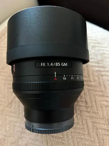 Sony FE 85mm f/1.4 GM full-frame portrait lens (good condition)