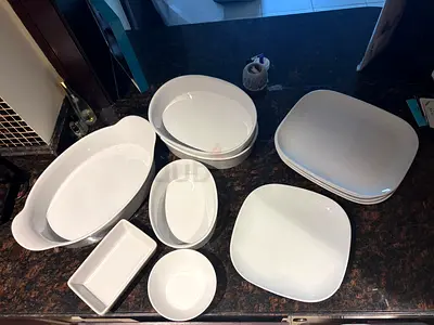 IKEA White Serving Dishes & Platter - 12 pieces