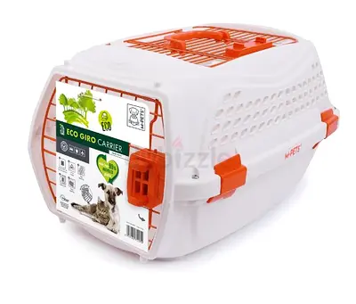 M-PETS Eco Giro Carrier White & Orange (L57,2 x W36,5 x H32,76 cm) - Brand New