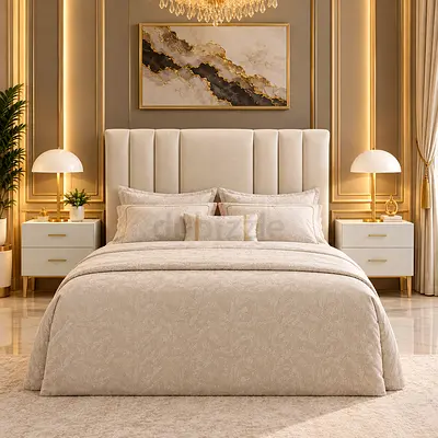 Brand new Queen bed upholstered bed with headboard storage bed and queen size bed modern