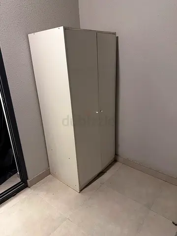I need to sell todayWhite two-door wardrobe / cupboard in good condition