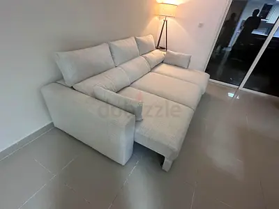 Almost brand new Ikea Eskelstuna Sofa Bed with Storage beige
