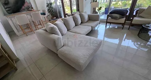 Comfortable West elm Newport sofa Beige