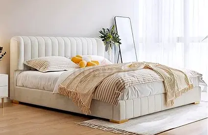 Modern Dezine Luxury King size 180x200 Bed included spring Matress.