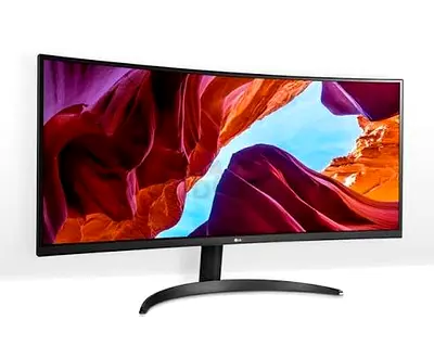 LG 34 Inch Curved Ultrawide (Hdmi, DP, USB) 60Hz WQHD 3440x1440 AMD FreeSync 34WQ650