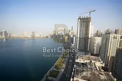 Luxury 3-Bedroom Apartment in Al Dana | Full Panoramic Views of Khalid Lagoon & Al Majaz Theatre | P
