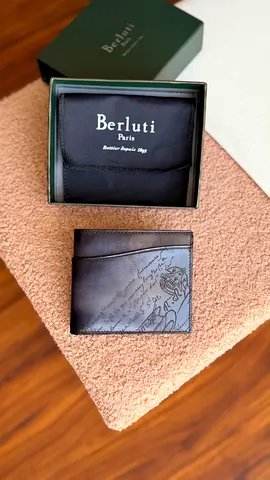 *BERLUTI* Makore Slim Compact Wallet Venezia Calf Leather * *VIP QUALITY*