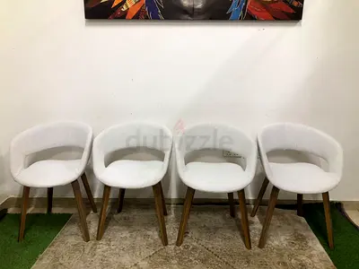 4-Fabric Dining chairs For each