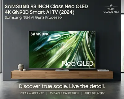 Samsung 98-inch Neo QLED 4K QN90D Smart TV (2024) - Like New