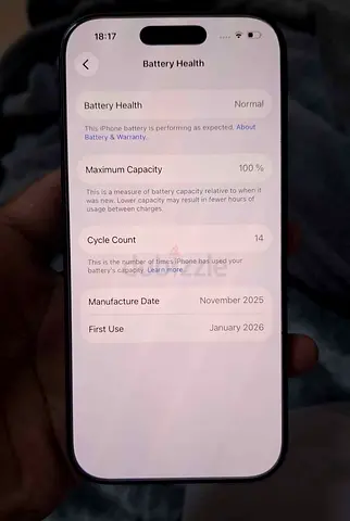 I phone 17 256 black physical sim + esim