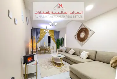 Fully Furnished Two Bedroom Apartment with Living Room, Balcony with Open View for Monthly Rent in Al Taawun