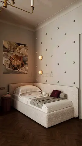 Simple single 90*190 modern size bed for kids