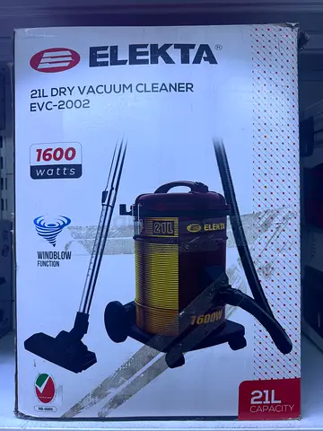 Elekta EVC-2002 1600W 21L Dry Vacuum Cleaner – Wind Blow Function