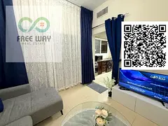 Furnished Studio for Monthly Rent – Ajman Location: Al Yasmeen Towers – Al Jurf 2 Opposite City 