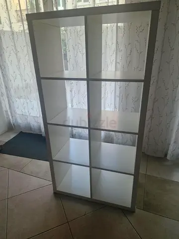 White 8-Cube Shelving Unit / Room Divider - Good Condition
