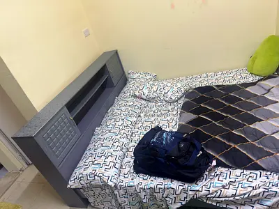 King Size bed and medical mattress with 3 door cupboard