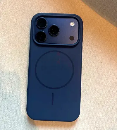 iPhone 17 Pro (Blue) with MagSafe Silicone Case - Good Condition
