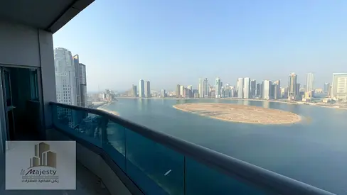🏡 For Rent | 2-Bedroom Apartment with Living Room in Al Taawun – Sharjah ✨ Direct Front View of Al Mamzar Lake A unique apartment in a great location