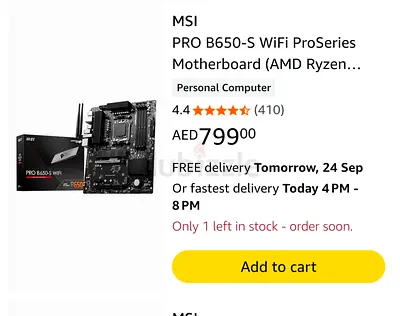 🔥 MSI PRO B650-S WiFi DDR5 – AM5 Gaming Motherboard 🔥 without Box