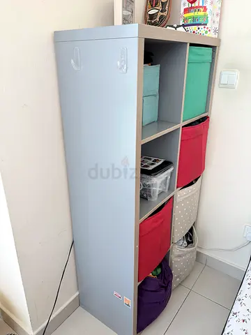 IKEA Kallax-style 8-cube Storage Shelf without the storage bins