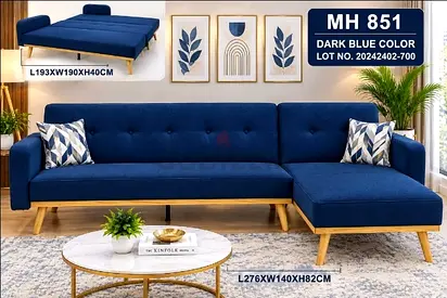 Brand New Luxury L shape sofa Bed available
