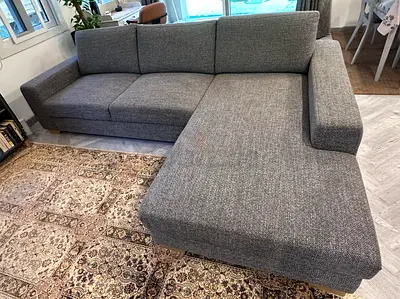 Perfect Condition IKEA __ Sorvoline L Shape Sofa with Storage dark gray