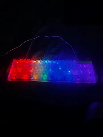 Transparent RGB Mechanical Keyboard — Compact USB Wired
