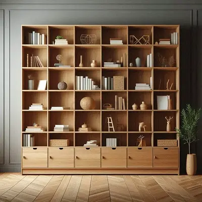 Modern book shelves
