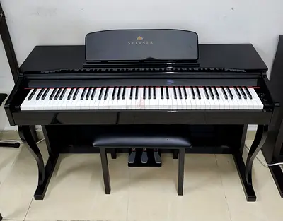 The Steiner DP-850 is an 88-key standard/hammer action digital piano featuring a "Pure Piano Tone
