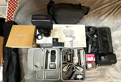 DJI RS 3 Pro gimbal kit with accessories, bag, batteries and mounts