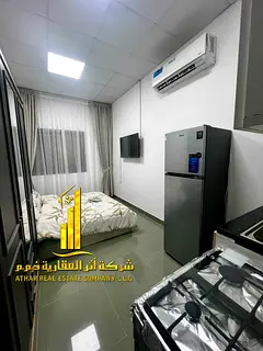 Luxury Studio | Fully Furnished | Distinctive view | For Monthly Rent | In a prime location in Ajman