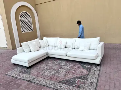 Premium Quality Marina Home feather 🪶 filled Sofa Beige
