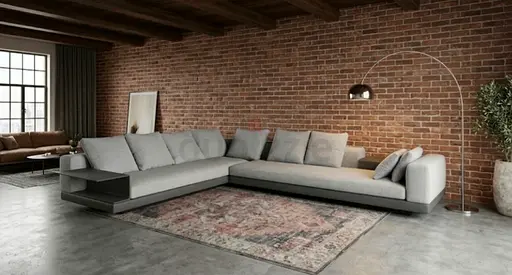 Minotti L shape Italian sectional sofa