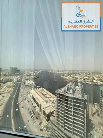 أبراج الواحه بجوار نيستو هايبر ماركت وجمعية أسواق عجمان - ستور - بلكونه إطلالة بحريه مع جيم ومسبح وباركنج فري